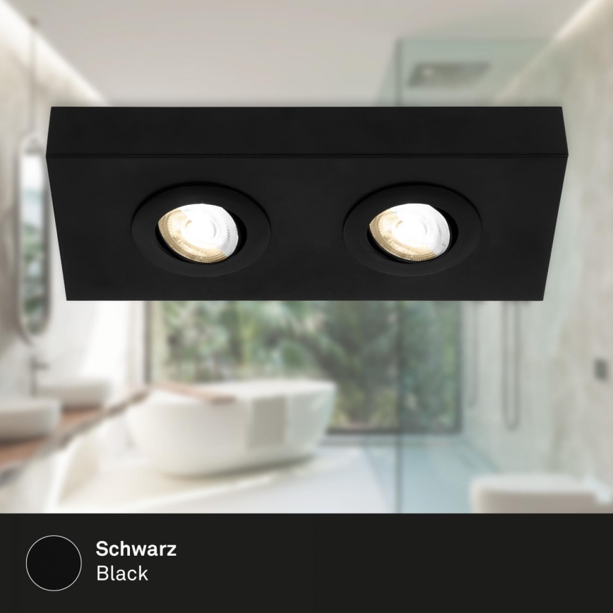 Briloner 3996025 - Foco LED CTS 2xLED/4W/230V 2700/4000K negro
