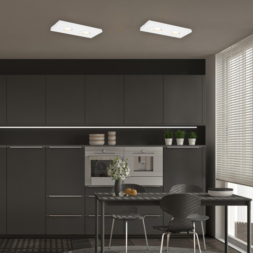 Briloner 3996026 - Foco LED CTS 2xLED/4W/230V 2700/4000K blanco