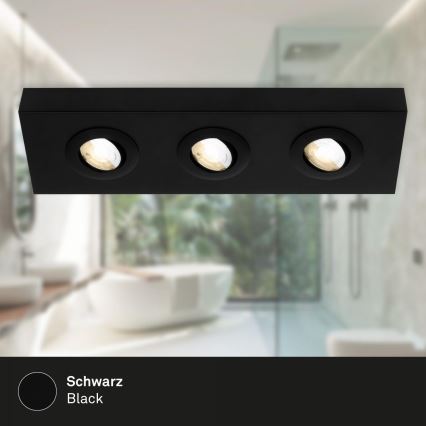 Briloner 3996035 - Foco LED CTS 3xLED/4W/230V 2700/4000K negro