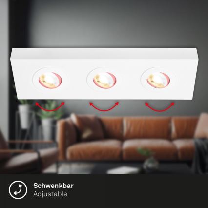 Briloner 3996036 - Foco LED CTS 3xLED/4W/230V 2700/4000K blanco