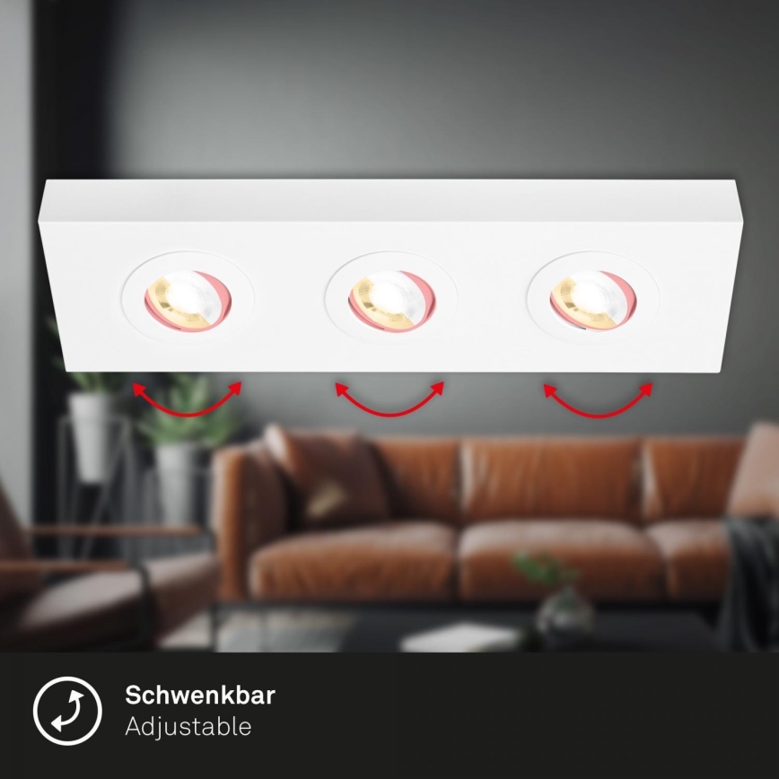 Briloner 3996036 - Foco LED CTS 3xLED/4W/230V 2700/4000K blanco