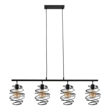 Briloner 4871-045 - Lámpara colgante con cable 4xE27/60W/230V