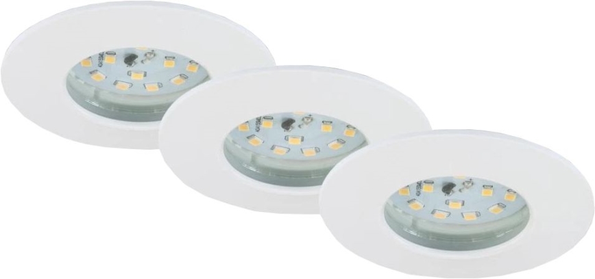 Briloner 6994-036 - Juego de 3 focos empotrables LED para baño LED/5W/230V IP44