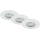 Briloner 6994-036 - Juego de 3 focos empotrables LED para baño LED/5W/230V IP44