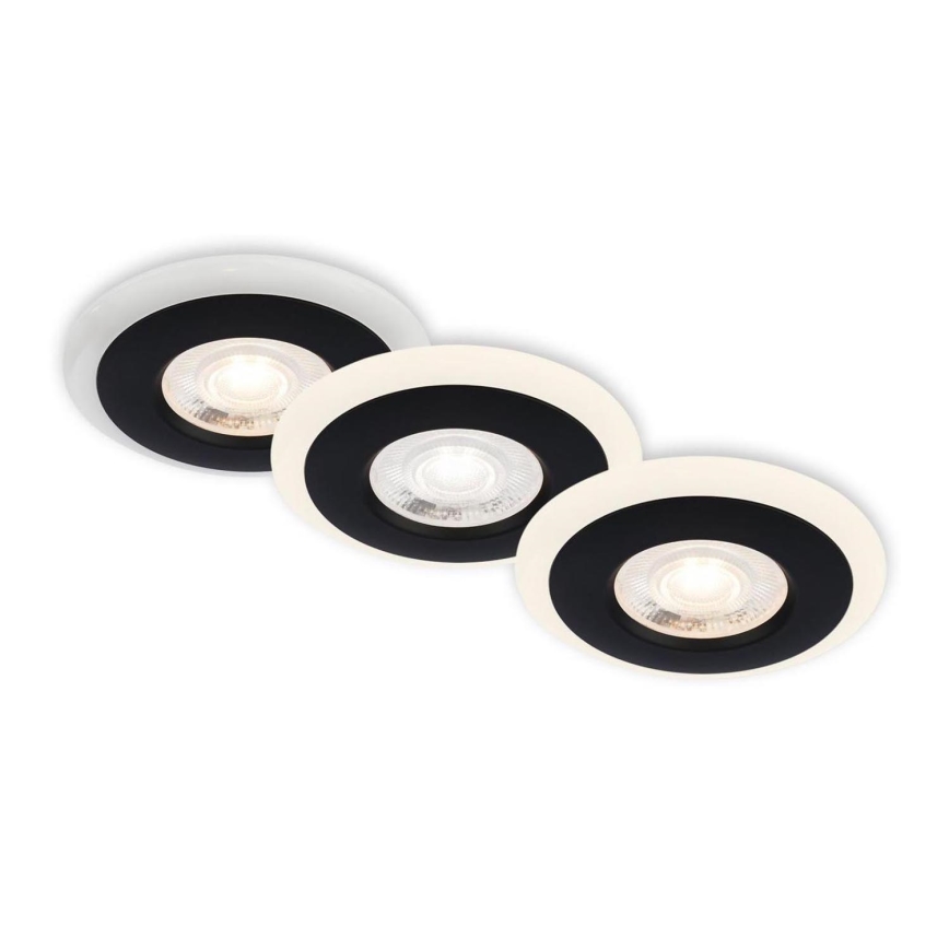 Briloner 7039-035 - SET 3x Lámpara empotrable de baño LED LED/5W/230V IP44