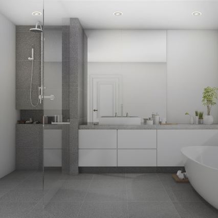 Briloner 7039034 - Set de 3 focos empotrados para baño LED/5W/230V IP44 cromo mate