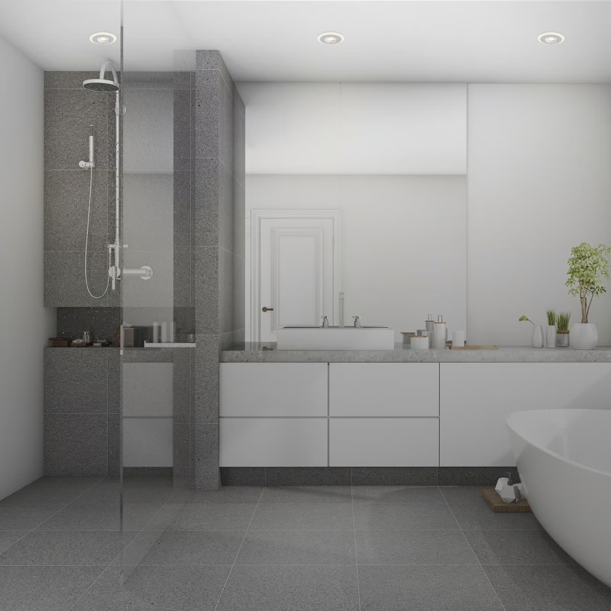 Briloner 7039034 - Set de 3 focos empotrados para baño LED/5W/230V IP44 cromo mate