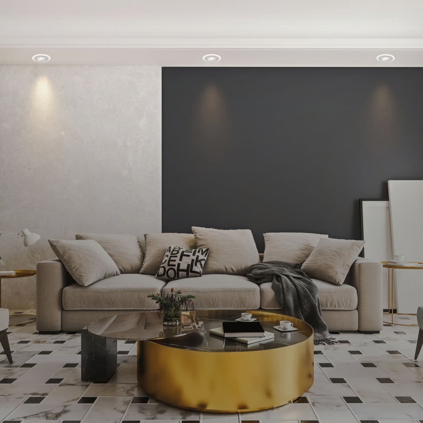 Briloner 7039034 - Set de 3 focos empotrados para baño LED/5W/230V IP44 cromo mate