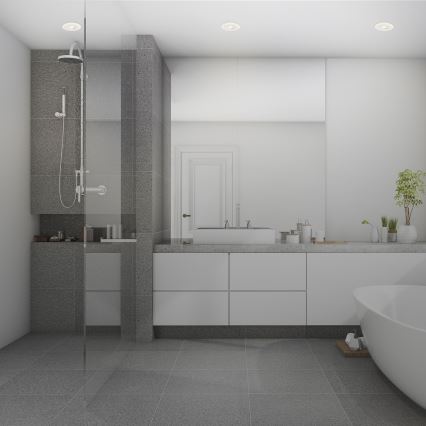 Briloner 7039036 - Juego de 3 focos empotrables de techo para baño LED/5W/230V IP44 blanco