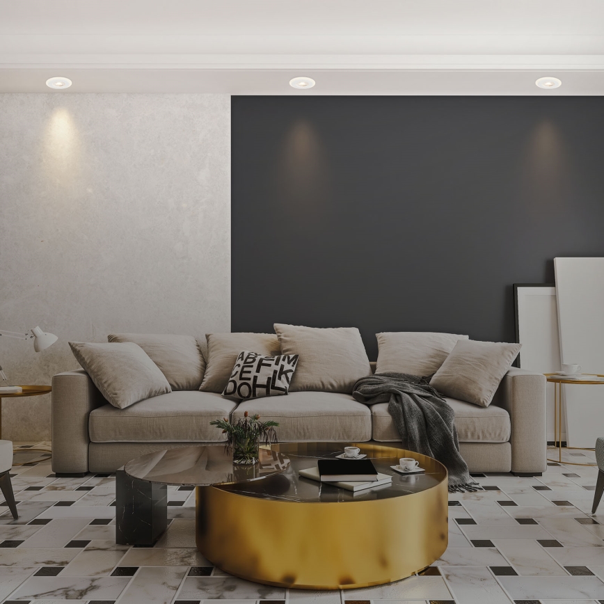 Briloner 7039036 - Juego de 3 downlights empotrados para baño 3xLED/5W/230V IP44 blanco