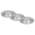 Briloner 7041-034 - SET 3x Lámpara empotrable de baño LED LED/4,9W/230V IP44 plata