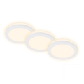 Briloner 7055-036 - SET 3x Lámpara empotrable de baño LED LED/3W/230V IP44