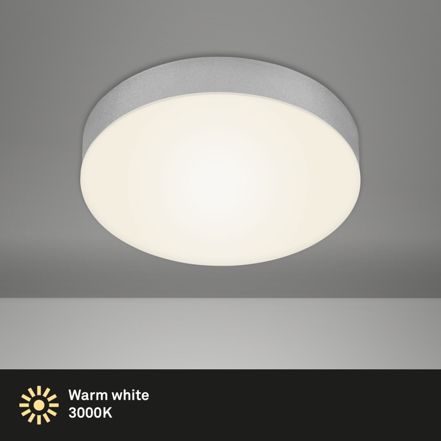 Briloner 7065-014 - Plafón LED FLAME LED/16W/230V plata