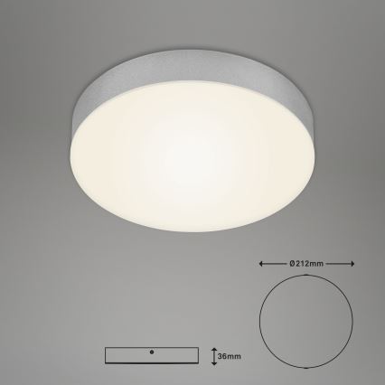 Briloner 7065-014 - Plafón LED FLAME LED/16W/230V plata