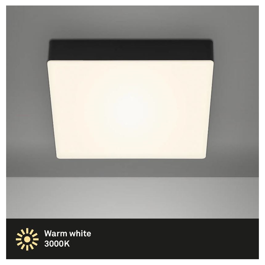 Briloner 7070-015 - Plafón LED FLAME LED/16W/230V negro
