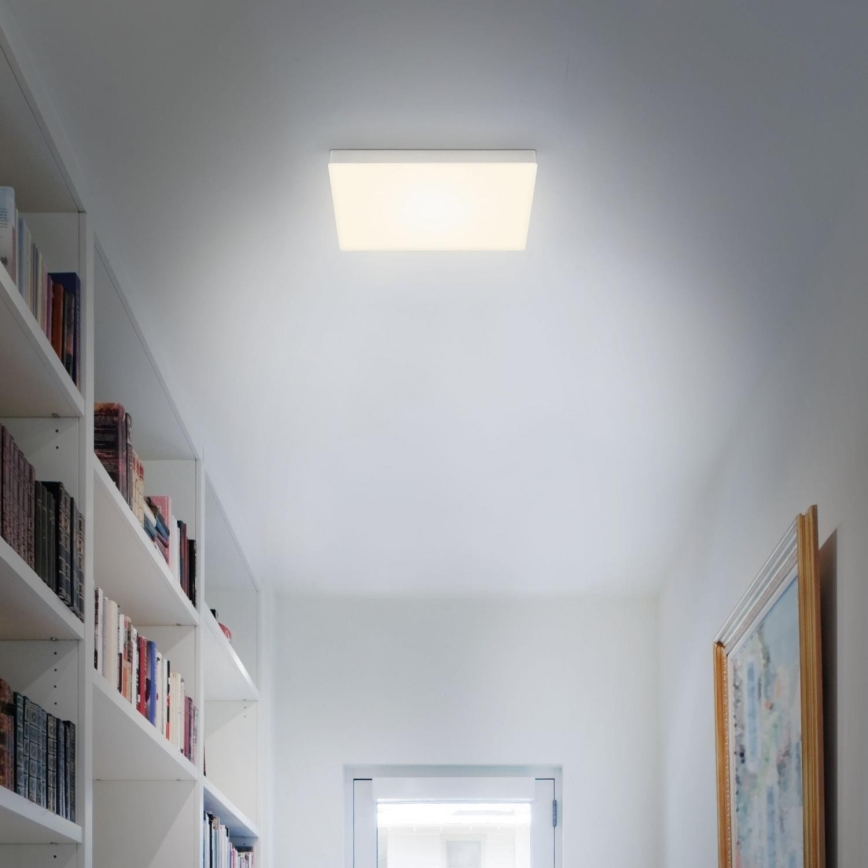 Briloner 7071-014 - Plafón LED FLAME LED/21W/230V 3000K 28,7x28,7 cm plata