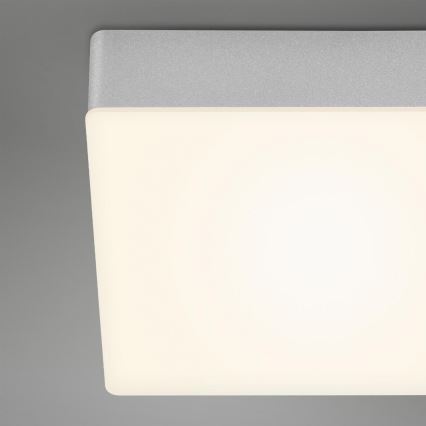 Briloner 7071-014 - Plafón LED FLAME LED/21W/230V 3000K 28,7x28,7 cm plata
