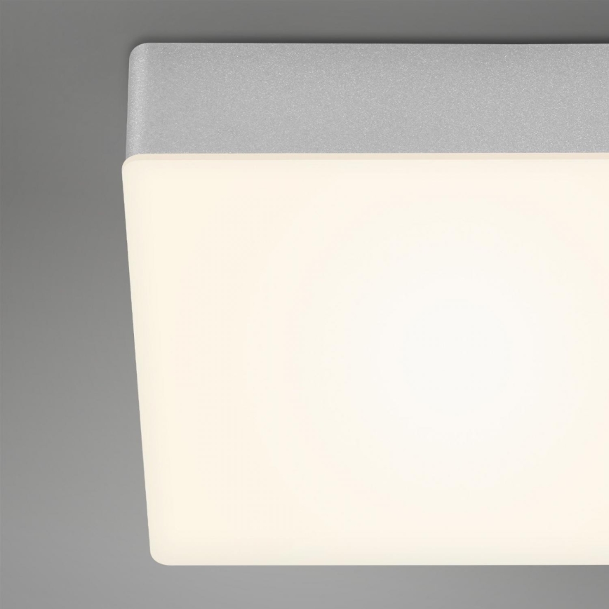 Briloner 7071-014 - Plafón LED FLAME LED/21W/230V 3000K 28,7x28,7 cm plata