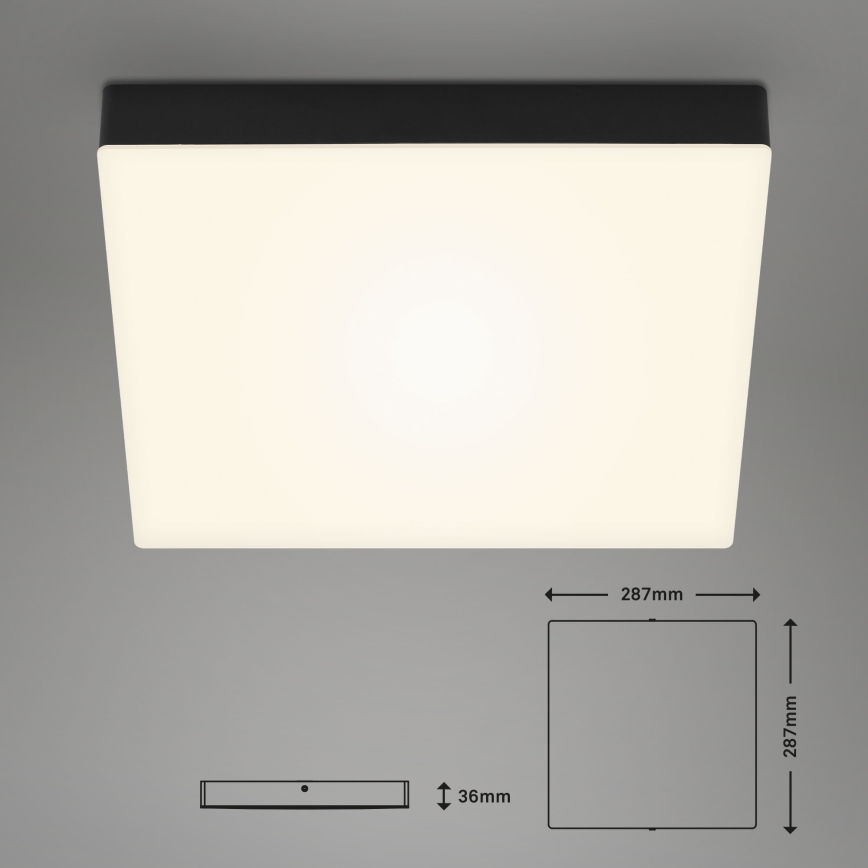 Briloner 7071015 - Plafón LED FLAME LED/21W/230V negro