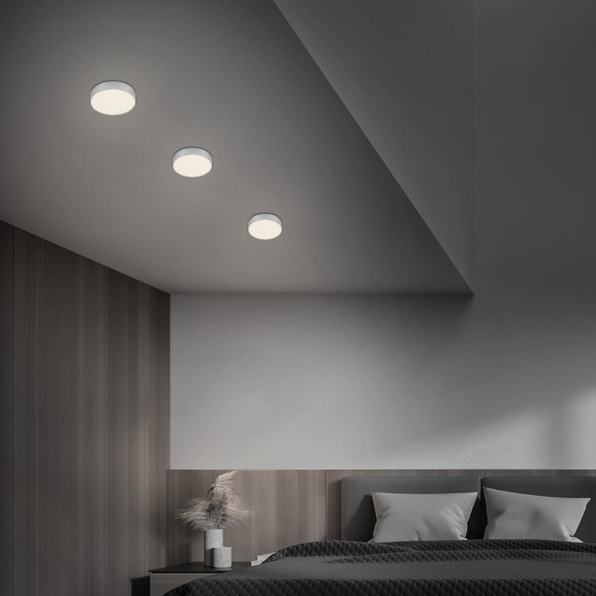Briloner 7072-414 - Plafón LED STAR SKY LED/11W/230V 4000K diá. 15 cm plata