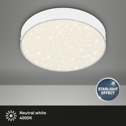 Briloner 7073-416 - Plafón LED STAR SKY LED/16W/230V 4000K diá. 21 cm blanco