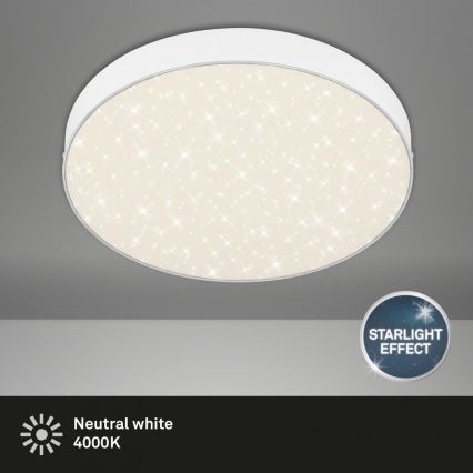 Briloner 7074-416 - Plafón LED STAR SKY LED/21W/230V 4000K diá. 28 cm blanco