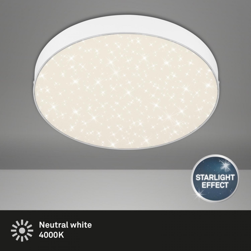 Briloner 7074-416 - Plafón LED STAR SKY LED/21W/230V 4000K diá. 28 cm blanco