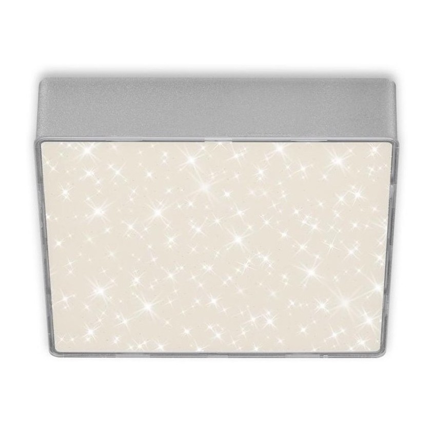 Briloner 7076-414 - Plafón LED STAR SKY LED/11W/230V 4000K 15x15 cm plata