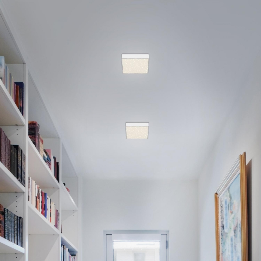 Briloner 7076-416 - Plafón LED STAR SKY LED/11W/230V 4000K 15x15 cm blanco