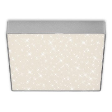 Briloner 7077-414 - Plafón LED STAR SKY LED/16W/230V 4000K 21x21 cm plata