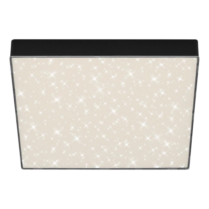 Briloner 7078-415 - Plafón LED STAR SKY LED/21W/230V 4000K 28x28 cm negro