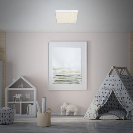 Briloner 7078-416 - Plafón LED STAR SKY LED/21W/230V 4000K 28x28 cm blanco