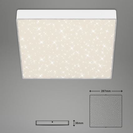 Briloner 7078-416 - Plafón LED STAR SKY LED/21W/230V 4000K 28x28 cm blanco