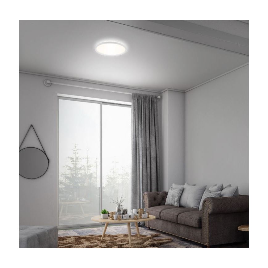 Briloner 7079-016 - Plafón LED regulable SLIM LED/18W/230V 2700-6500K + control remoto