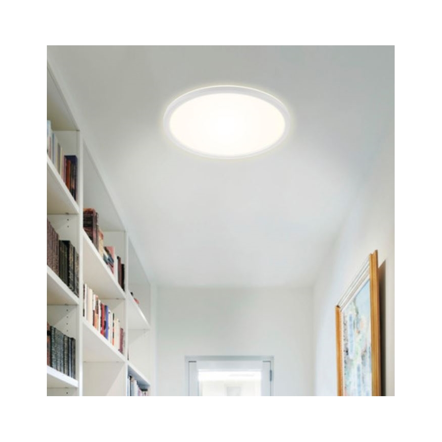 Briloner 7079-016 - Plafón LED regulable SLIM LED/18W/230V 2700-6500K + control remoto
