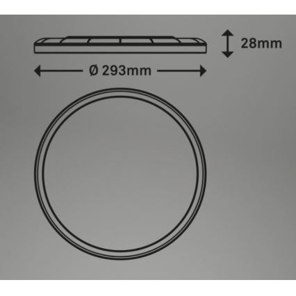 Briloner 7079-016 - Plafón LED regulable SLIM LED/18W/230V 2700-6500K + control remoto