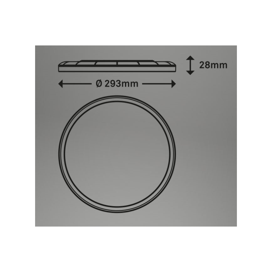 Briloner 7079-016 - Plafón LED regulable SLIM LED/18W/230V 2700-6500K + control remoto