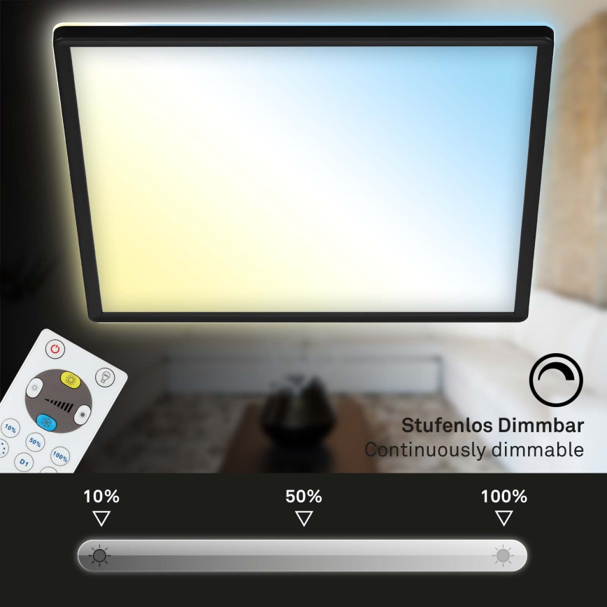 Briloner 7081-015 - Plafón LED regulable SLIM LED/18W/230V 2700-6500K + control remoto