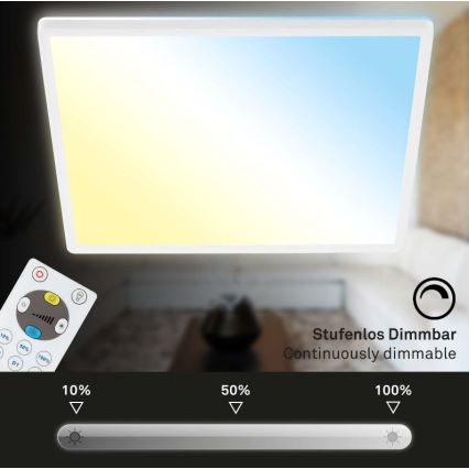 Briloner 7082-016 - Plafón LED regulable SLIM LED/22W/230V 2700-6500K + control remoto