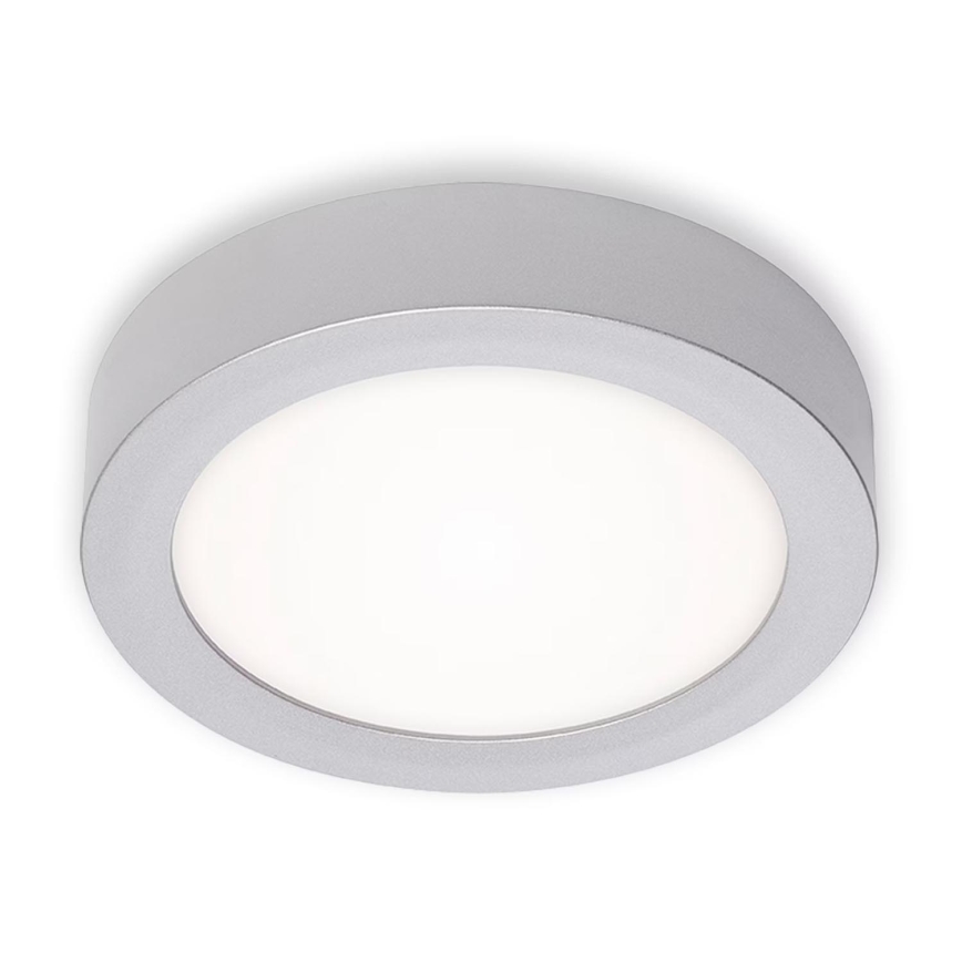 Briloner 7122-014 - Plafón LED de techo FIRE, 11W/230V, 3000K, Ø 17 cm, plateado