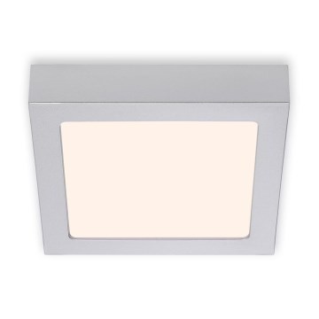 Briloner 7123-014 - Plafón de techo LED FIRE LED/12W/230V 3000K 17x17cm plateado