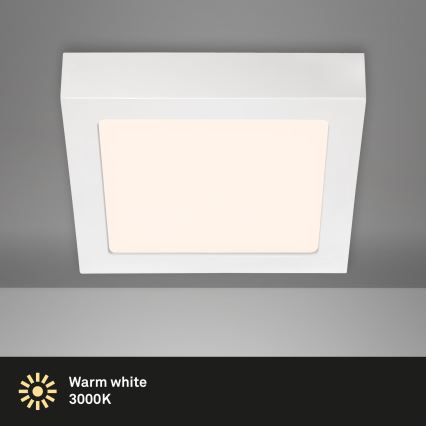 Briloner 7123-016 - Plafón LED de techo FIRE 12W/230V 3000K 17x17 cm blanco