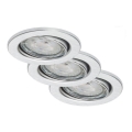 Briloner 7149-039 - Juego de 3 luces LED regulables para baño 1xGU10/5W/230V IP23