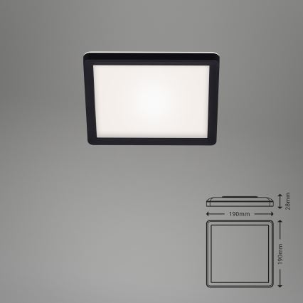 Briloner 7153-415 - Plafón LED SLIM LED/12W/230V 19x19 cm