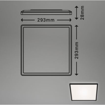 Briloner 7156-415 - Plafón LED SLIM LED/18W/230V