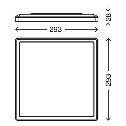 Briloner 7156-416 - Plafón LED SLIM LED/18W/230V