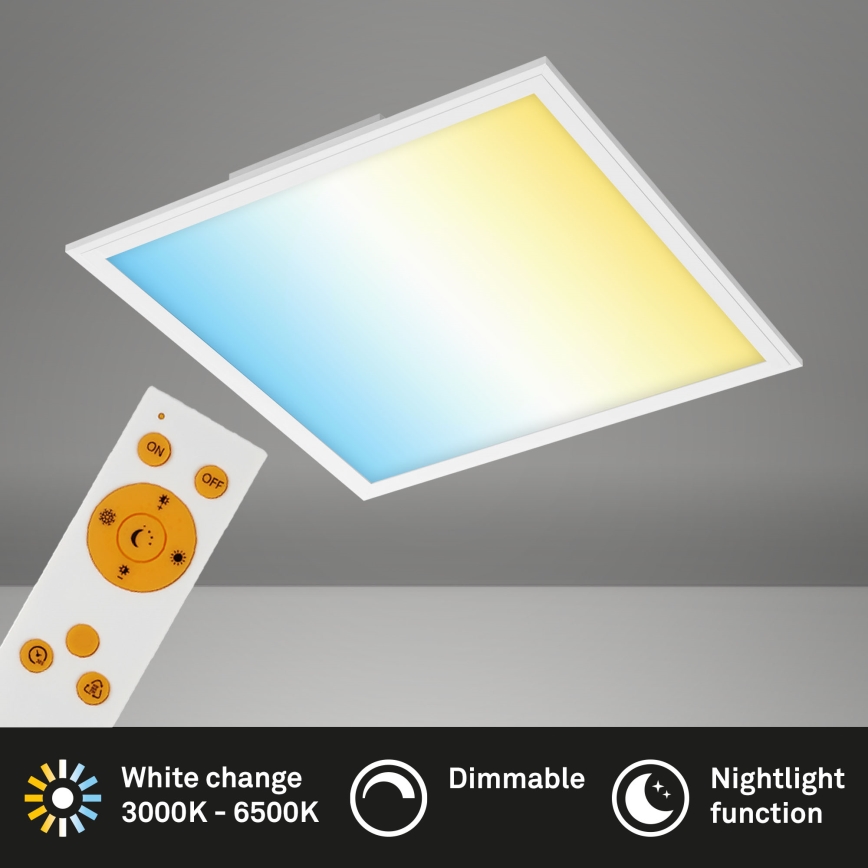 Briloner 7179-016 - Plafón LED regulable PIATTO LED/24W/230V 3000-6500K + control remoto