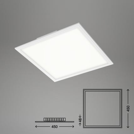 Briloner 7179-016 - Plafón LED regulable PIATTO LED/24W/230V 3000-6500K + control remoto