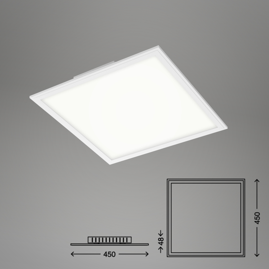 Briloner 7179-016 - Plafón LED regulable PIATTO LED/24W/230V 3000-6500K + control remoto