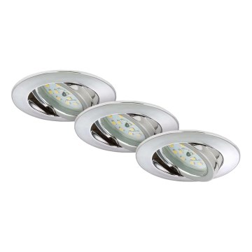 Briloner 7209-038 - SET 3x Lámpara empotrable de baño LED LED/5W/230V IP23